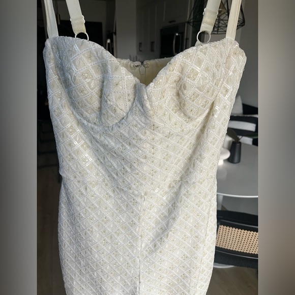 Nadine Merabi White Jumpsuit - Picture 8 of 8